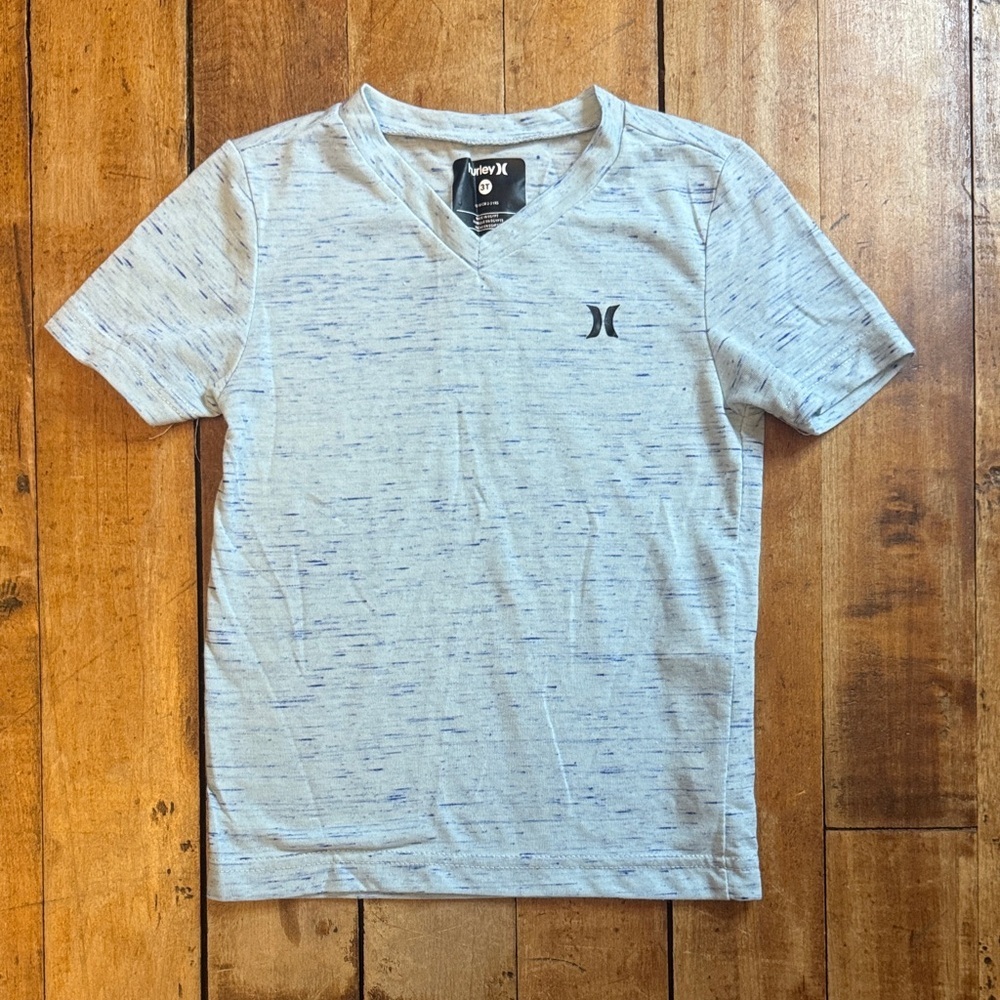 Hurley shirt 3T blue short sleeve shirt dri fit